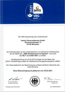 AMS Zertifikat